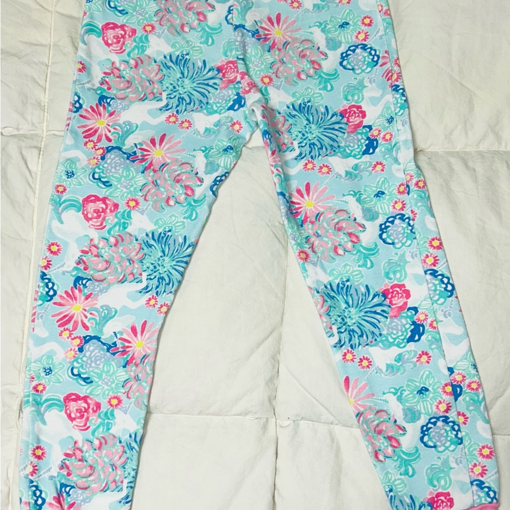 Lily Pulitzer for Pottery Barn kids unicorns in bloom pajamas sz 6 EUC - Picture 8 of 8